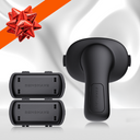 Seshave Full Body Razor starter pack with handle and accessories in Matt Black