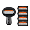 Senshave Body + Intimate Razor, Handle, 5 Refill Cartridge